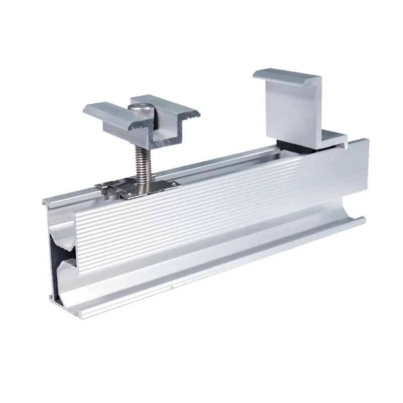 Solar Panel Aluminium Black Solar Mid Clamps  for solar mounting components