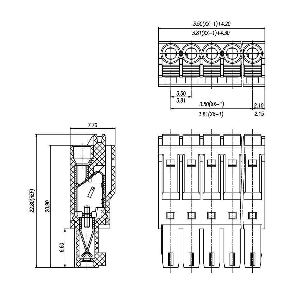 phoenix terminal block connector 15edgkn KF15EDGKN DG15EDGKN