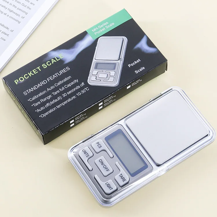 Home Backlit MINI Electronic Balance Jewelry Scale Gold Jewelry Weighing Portable Pocket Gram Scale