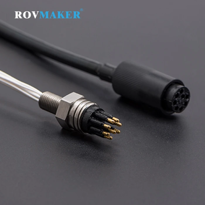 Underwater MCBH 8M MCIL 8F Electrical Wet-mate Connectors-Bulkhead Connector Male Plug and Inline Connector Female Socket Kit