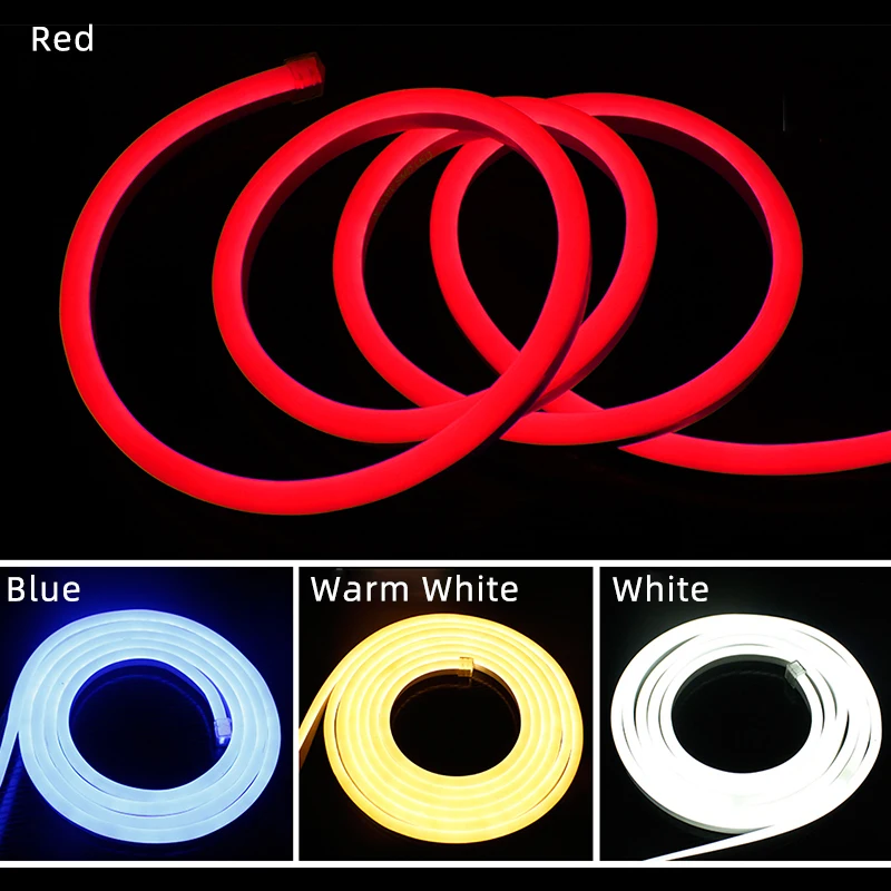 
Hot Selling Rubber Outdoor Neon Strip Light 12V Neon Flex LED Neon Rope Light 