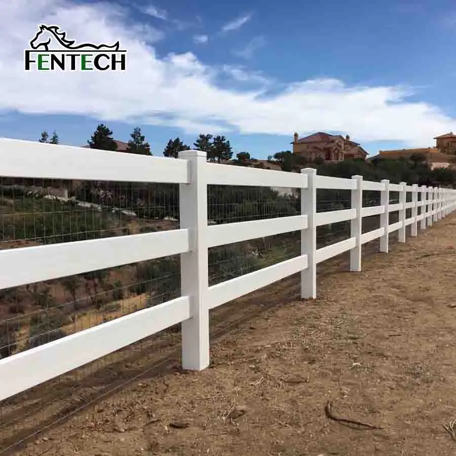 3-rail fence Vinyl/Plastic /pvc fence gate
