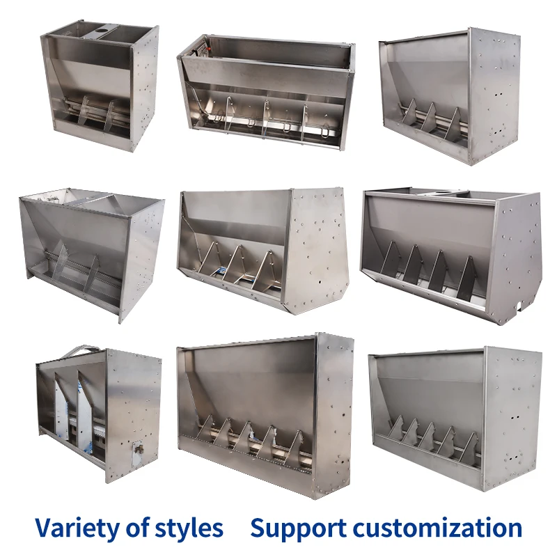 Factory direct sale water trough wood single round plastic feeding design animal feeders pigs