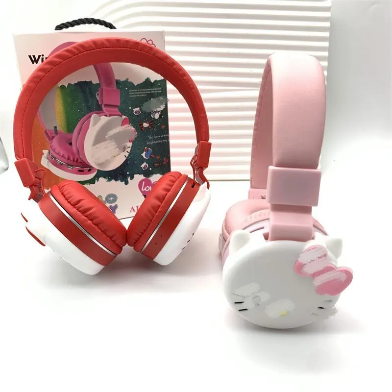 Wholesale Sanrioed Kuromi Wireless Bluetooth Headset Computer Mobile Music Stereo Noise Canceling Sports Headset YY254
