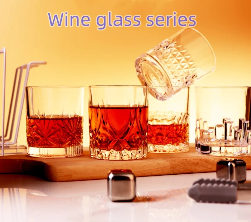 Classic whiskey glass Water glass Home summer cold drink glass