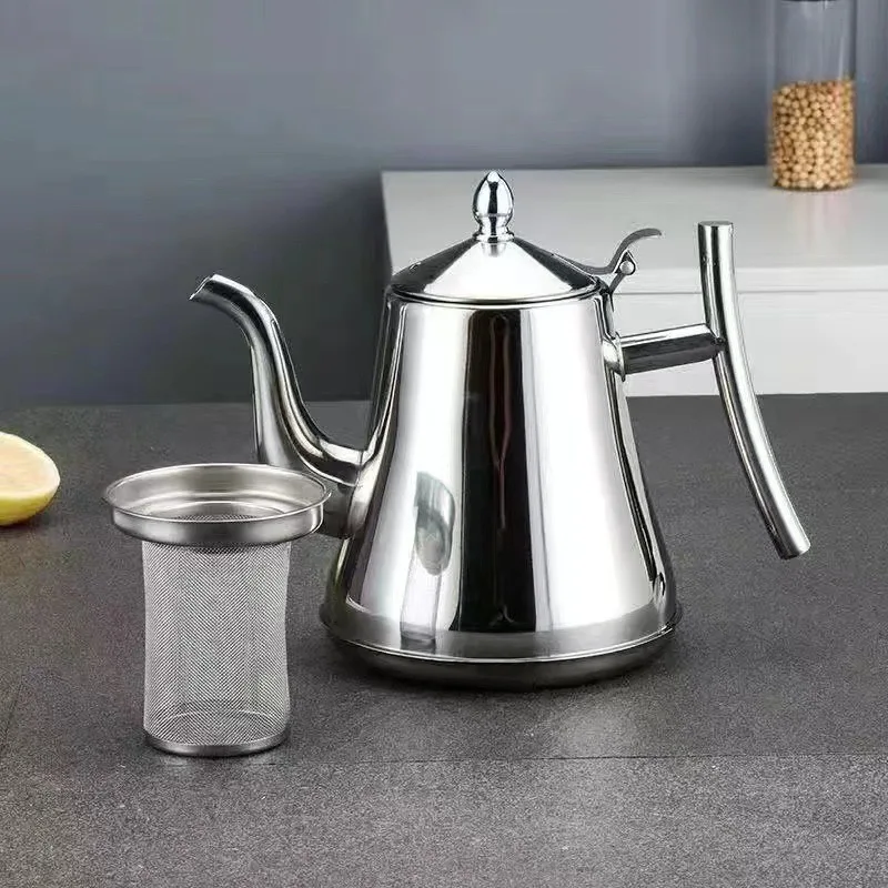 Ounce old-fashioned  Ash kettle coffee tea water kettle Stainless Steel Ounce Pot coffee kettle with infusion pitcher