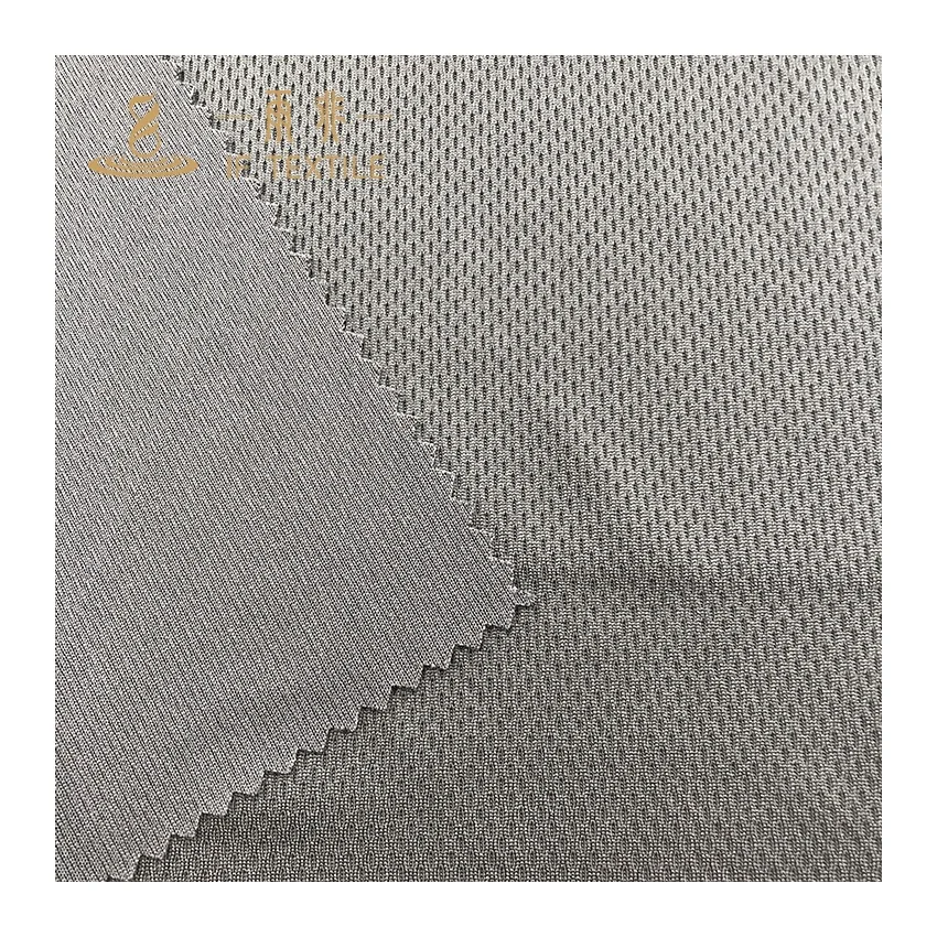 polyester quick dry breathable birdeye knitted bird eye mesh active wear shirt coolmax fabric