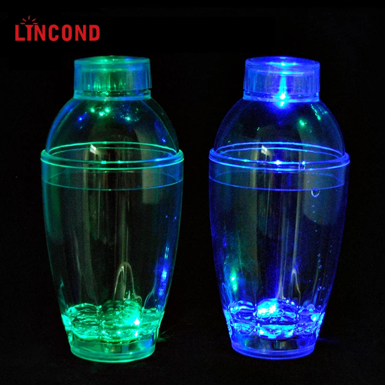 OEM Custom Logo LED Flashing Cocktail Shaker Advertising