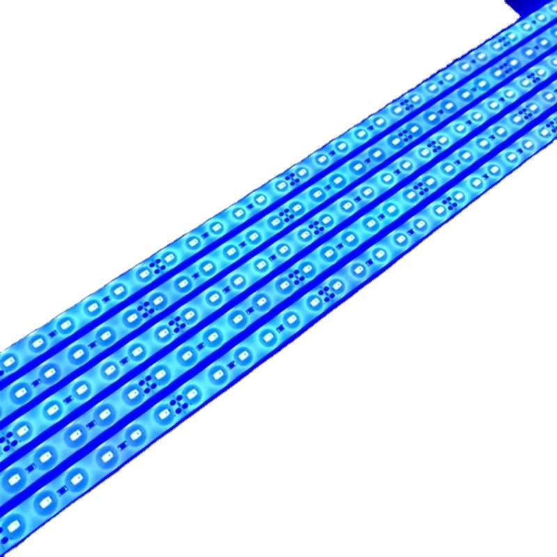 Светодиодные синие полосы для роста 450nm smd5630 60 светодиодов/м 20 Вт IP68 Водонепроницаемый DC24V 1140 мм синий цвет растительных растений