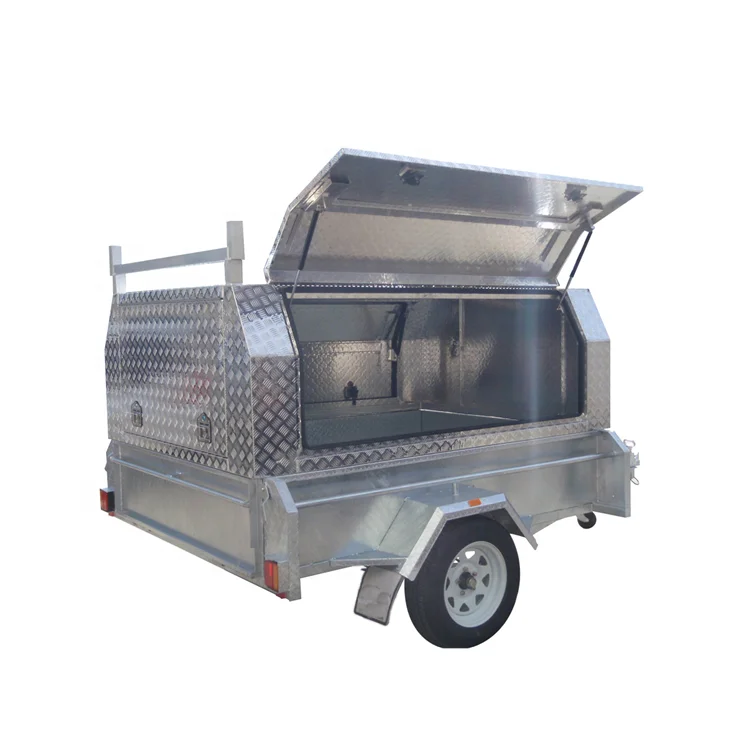 Tandem axle tradesman top utility trailer