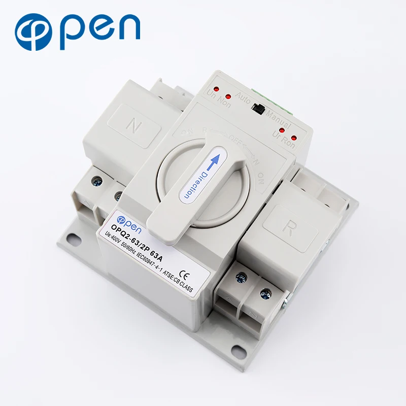 ATS 3P 4P auto transfer switch dual power automatic 63 apm 3 phase changeover switch