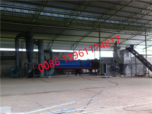 CE new WDM wood pellet drum dryer, 2-6t/h drying machine/rotary dryer, complete drying equipment line