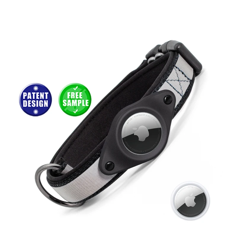 Personalized Cheap Price Eco Friendly Link Vegan Wide Bamboo Heavy Large Duty Nylon Pet Dog Gps Tracking Reflective  Collar