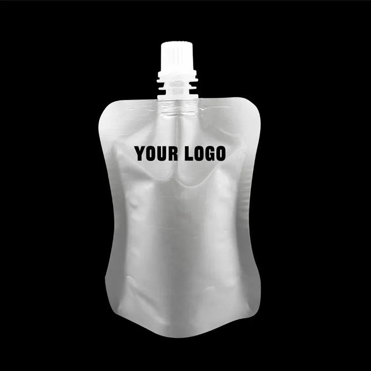 RTS Wholesale Stand Up Doypack Drink Pouch with Spout Liquid Packaging Bolsas De Plastico Spout Pouch Bag  Washing Powder Bag