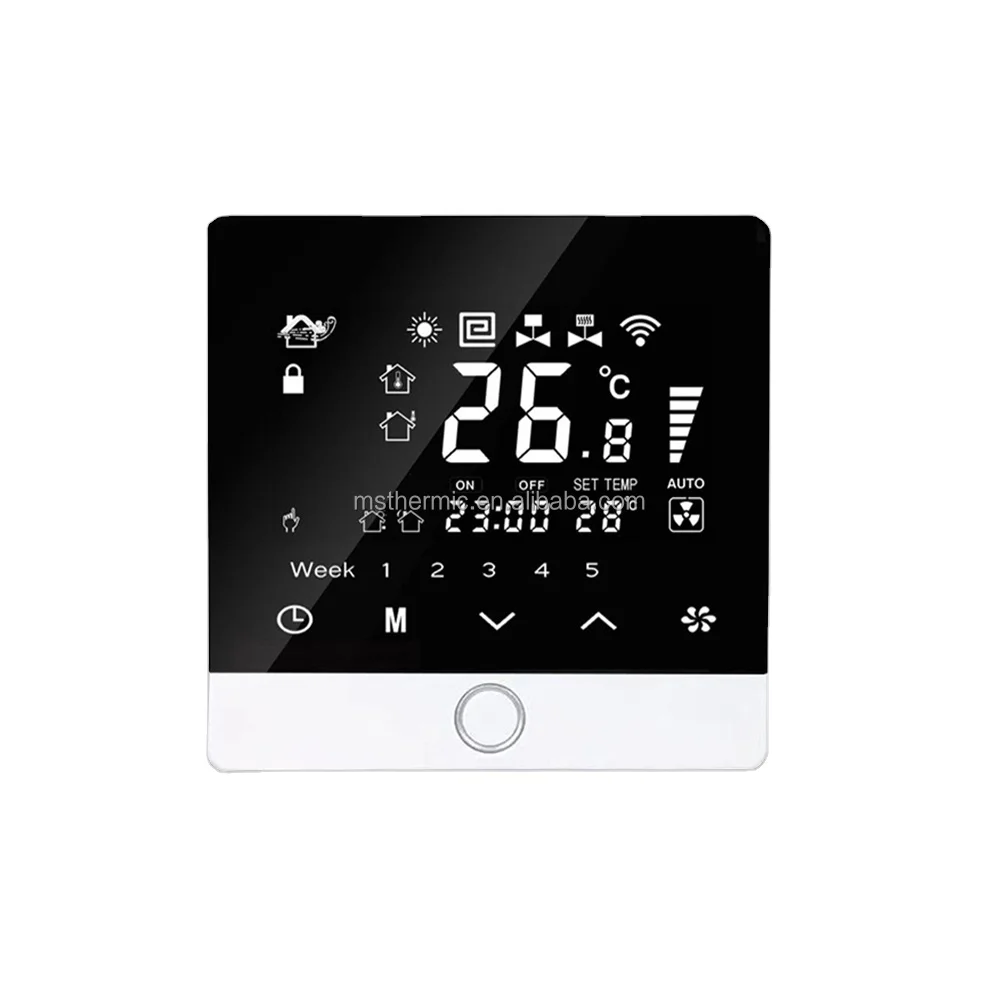 5A контроллер температуры Tuya Wifi умный вентилятор Комнатный Hvac термостат