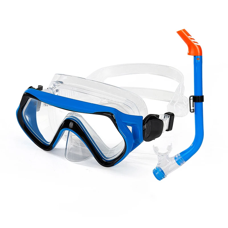 Wholesale Silicone Tempered Pc Frame Glass Mirror Short Diving Fins Free Breath Underwater Diving Mask