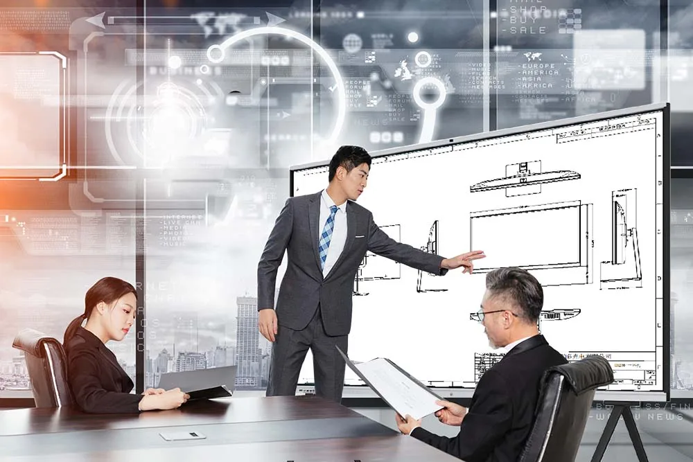 OEM ODM 55 Inch Monitor Smart DLED Smart Interact Board for Conference