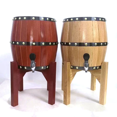 Твердая древесина вкладыш из Нержавеющей Стали Винный бочонок для продажи с крышкой