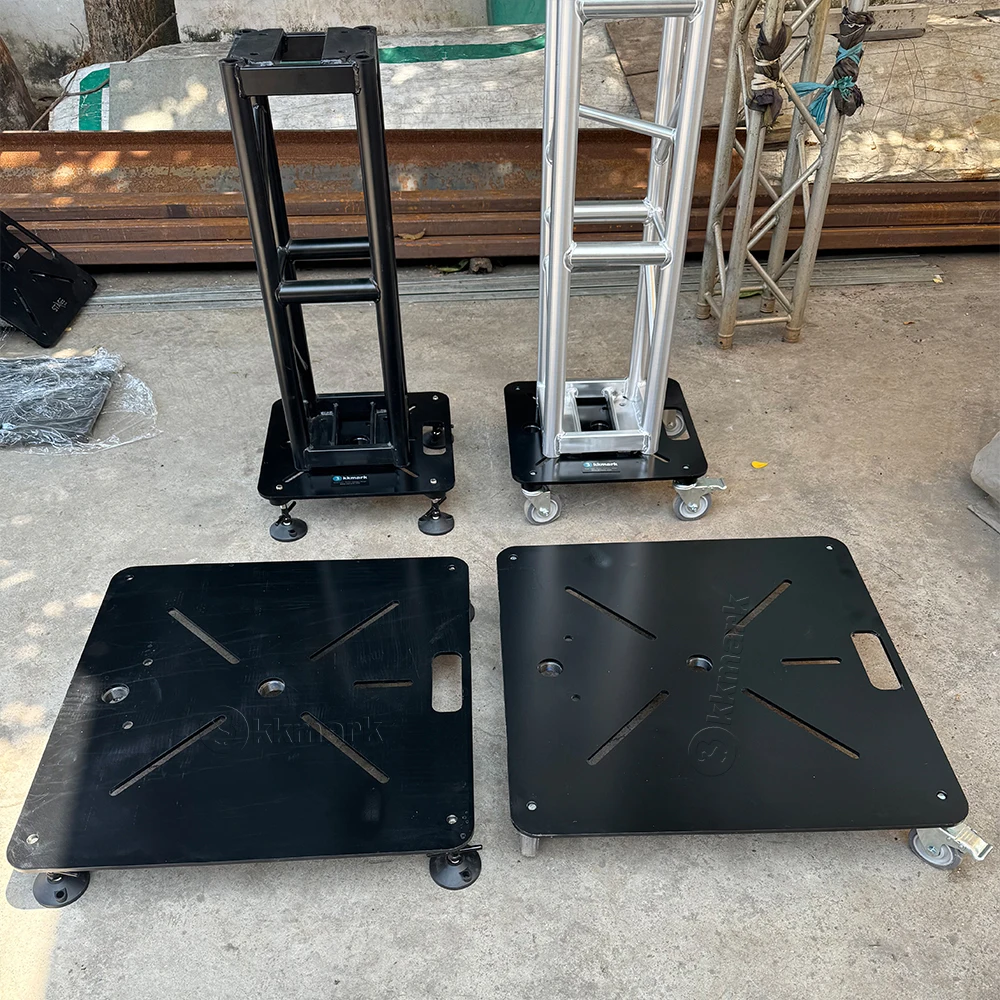 KKMARK Truss Base Plate for 12 Inch 16 Inch 20.5 Inch Tomas Bolted Box Trussing with wheels