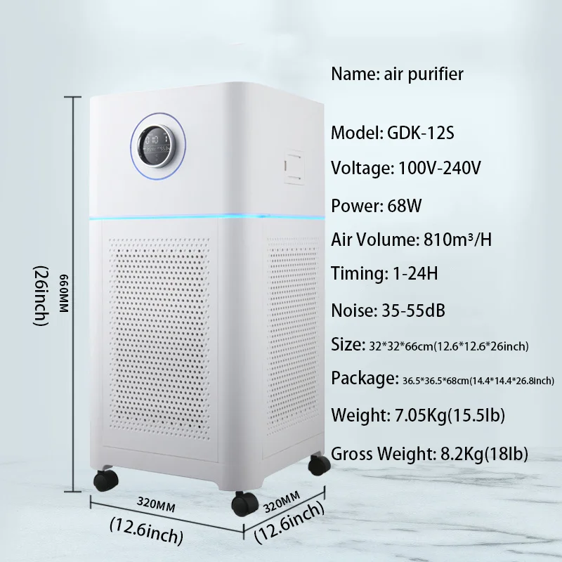 Wholesale Humidifier Air Cleaner Amazon Home Appliance with WIFI Air Purifier for Home Office Hotel School