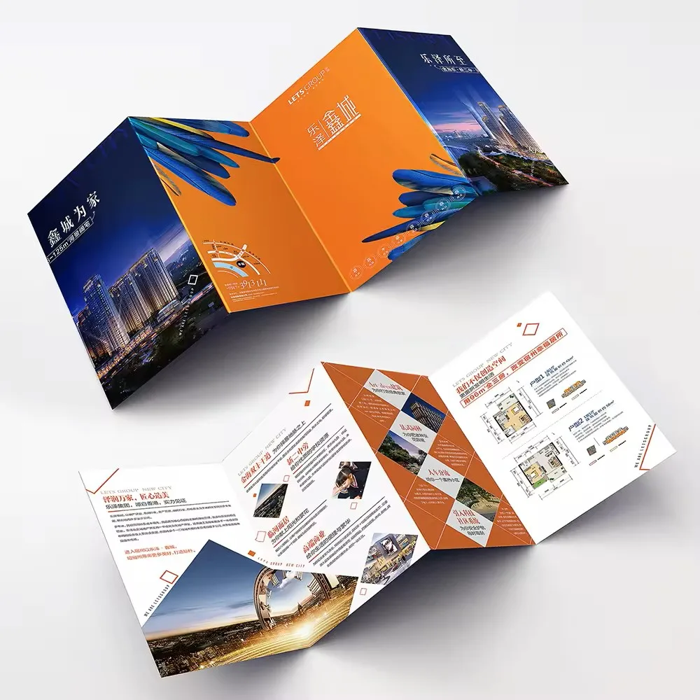 Brochure Printing Flyer Pamphlet Holder Leaflet Service A5 Courier Pamphlets Design Digital Hang Tags Leaflets Printer Flyers