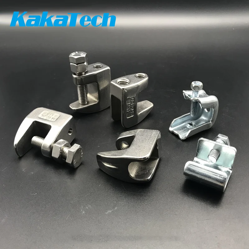 Customized lifting i ss304 ss316 stainless steel beam clamp g clamp
