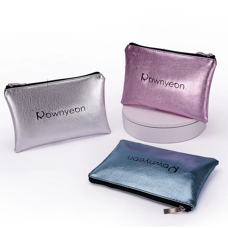 Rownyeon New Pu Leather Small Purple Blue Silver Colorful Soft Fur Kids Coin Bags