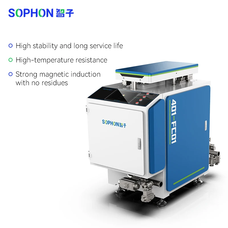 SOPHON Stainless Steel Industrial Magnetic Purification Machine Iron Removal Filter Electromagnetic Coil Demagnetizing Equipment