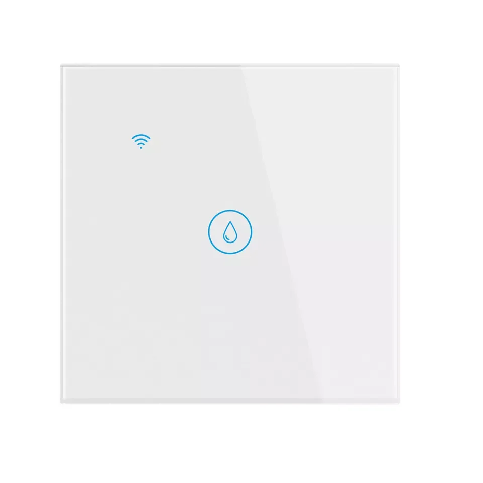 EU/UK 20A WiFi Water Heater Touch Switch for Smart Home TUYA APP and Voice Control Touch Panel Wifi Smart Water Heating Switch