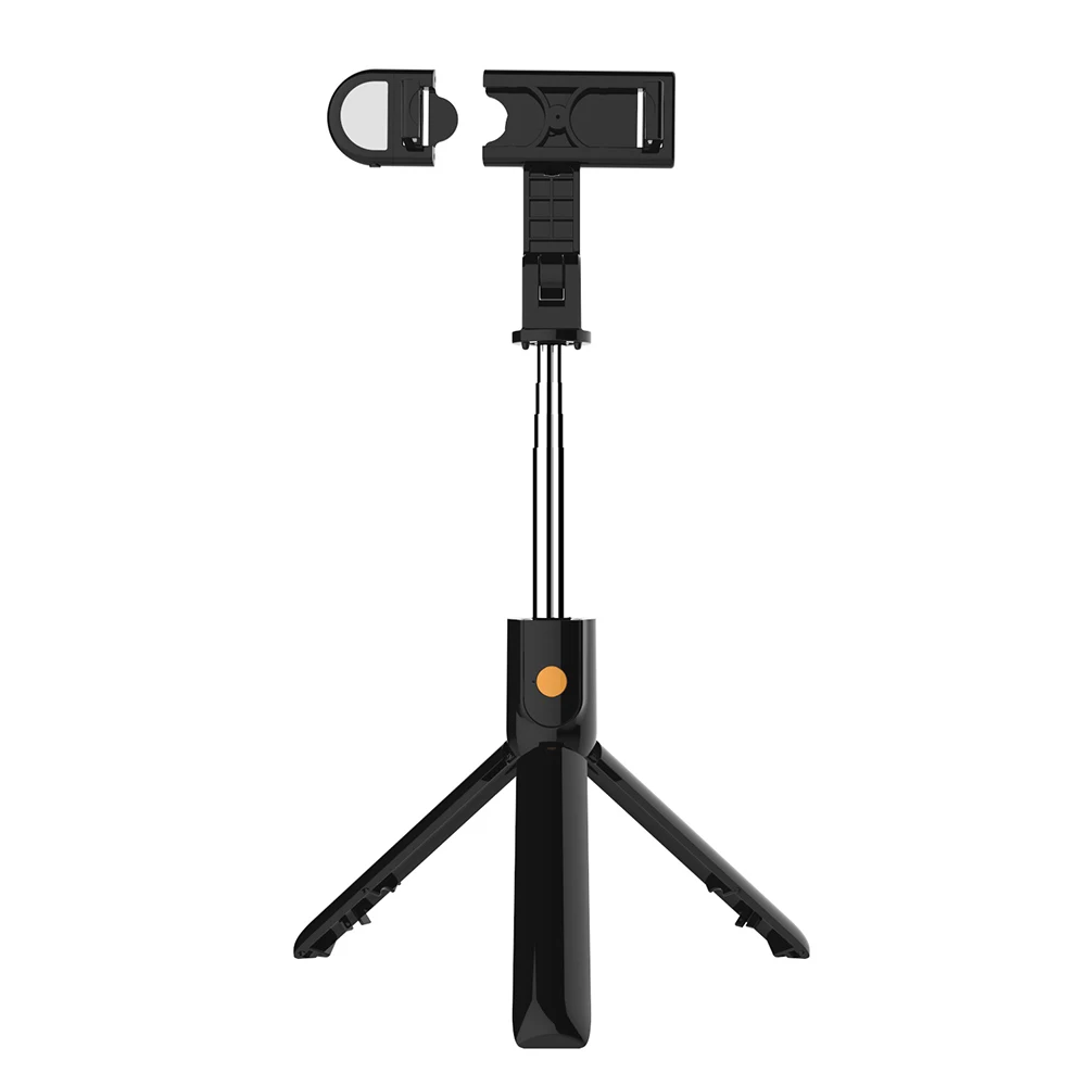 2021 раздвижной Мини Портативный 3 в 1 умный мобильный беспроводной дистанционный 360 гибкий светодиодный заполняющий свет селфи-палка штатив K10S