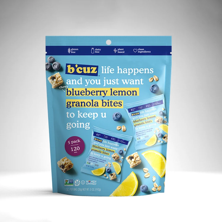 Custom Logo Plastic Dried Fruit Package Pouch Dry Food Packaging Snack Cashew Nut Bag