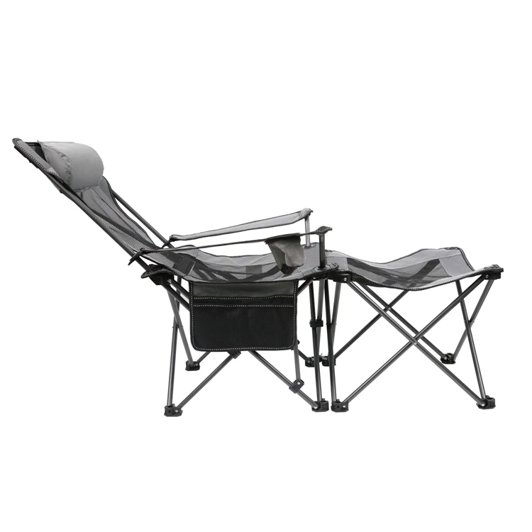 2024 Factory Price Metal Cheap Garden Outdoor Luxury Camping Furniture With Cup Holder Carp Folding Fishing Picnic Chair