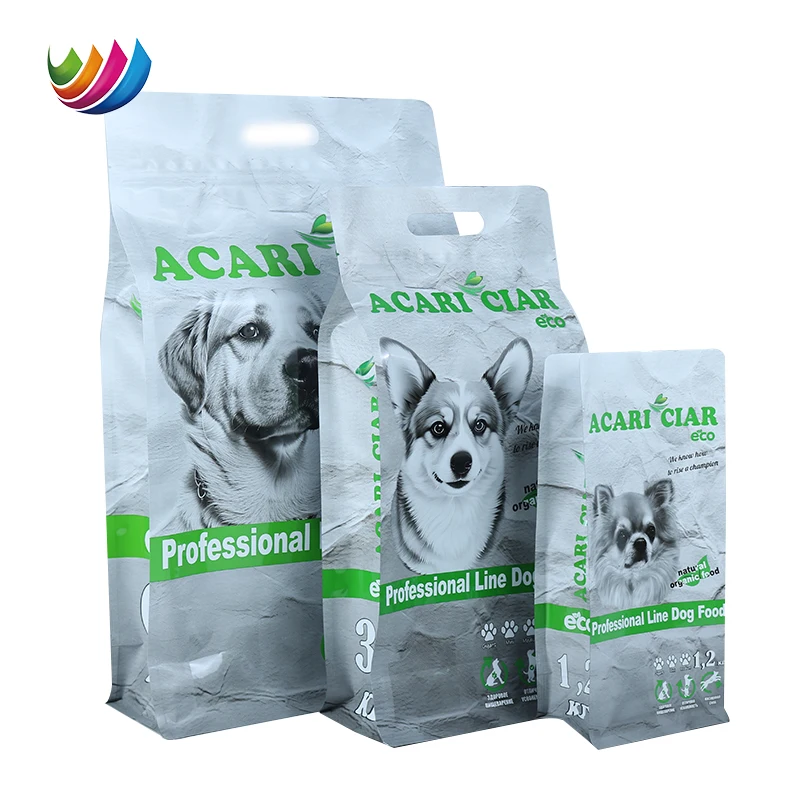 Pet Food Bags Food Grade Custom Printed Reusable Aluminium Foil Pet Cat Dog Food Bag 1kg 10kg 25kg Packaging Bags With Zipper