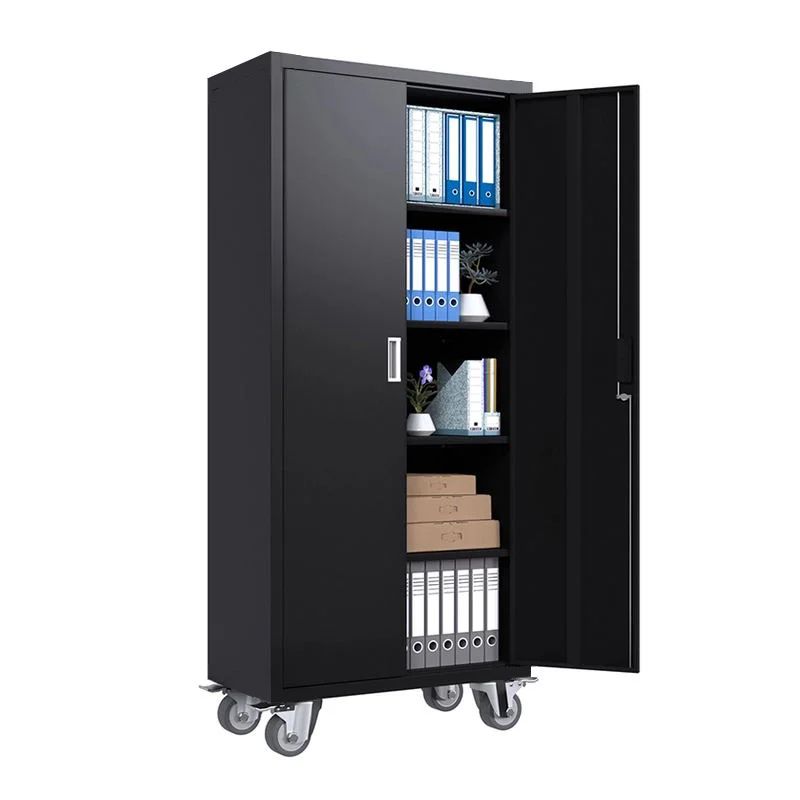 2 door metal filing cabinet steel storage cupboard lemari besi archivad file Cabinet with adjustable shelf