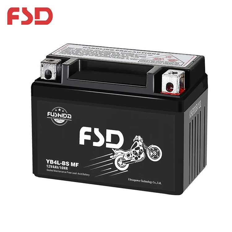 Good Price Long Cycle Life Motorcycle Starting Battery 12V 4Ah Maintenance Free Lead Acid Battery