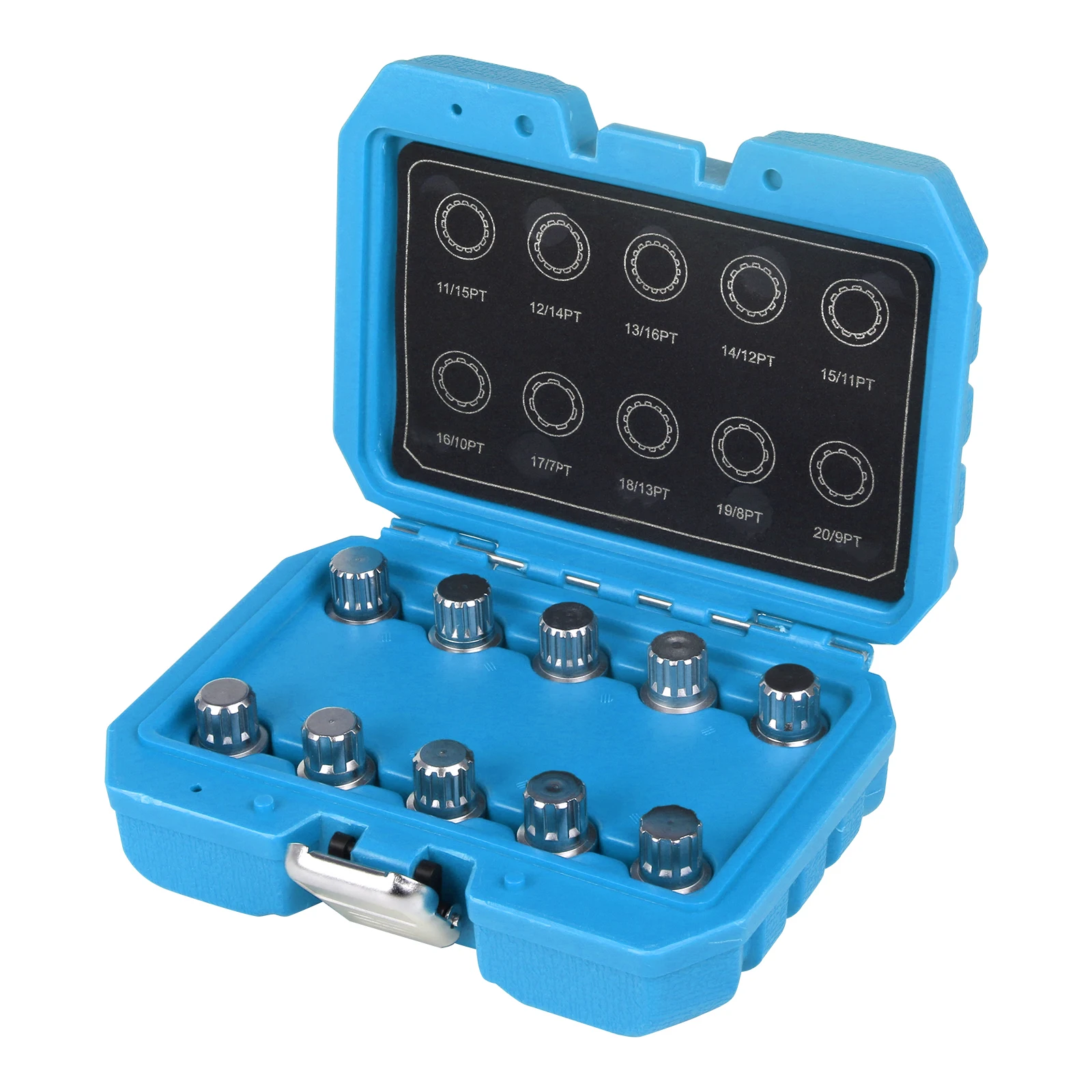 Mrcartool 10 Pcs Sleeve Anti-theft Screw Key Tire Removal Tool For BMW x1 x3 X4 x5 x6 Series Wheel Screw Lock Socket Set 30-40