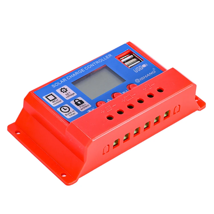 Solar Controller 220v 10amp Pwm Digital Display Solar Controller 24v Solar Charge Controller