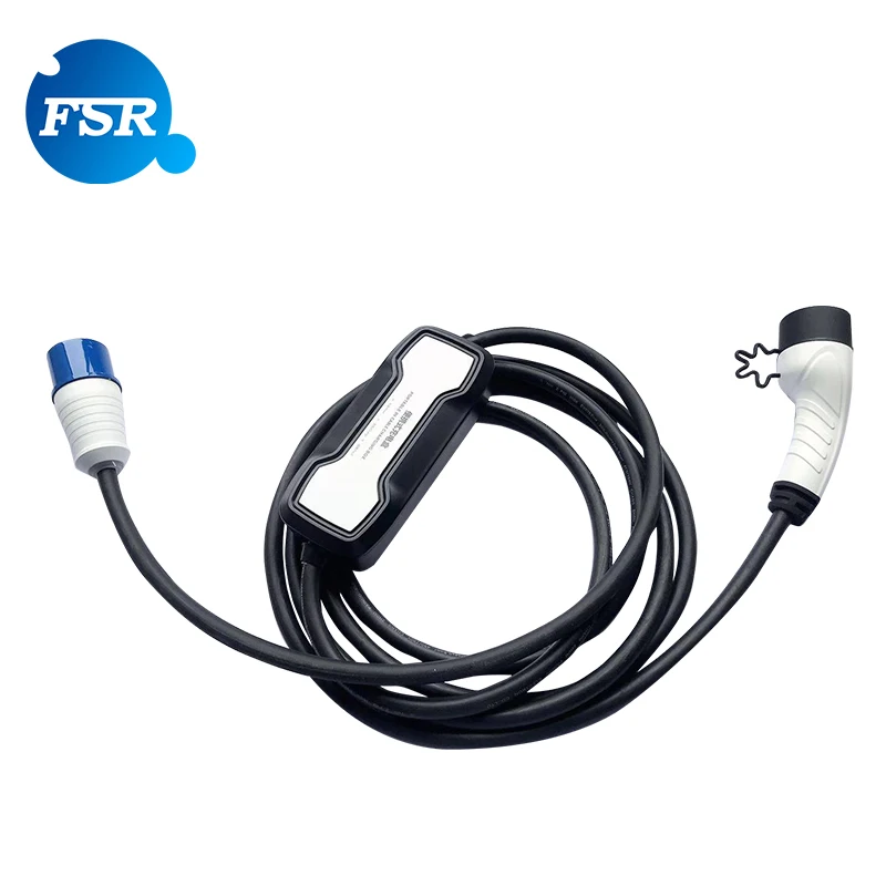 Strength factory mode2 IEC 62196 type 2 32A Single-phase 5M European standard portable AC EV charger