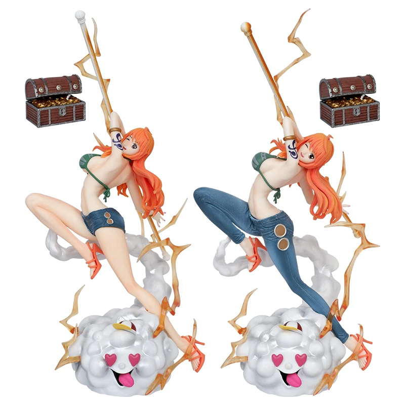 32cm Japanese Anime 1 Piece Sexy Nami Character Model Desktop Ornament Cartoon Anime Action Figure Nami