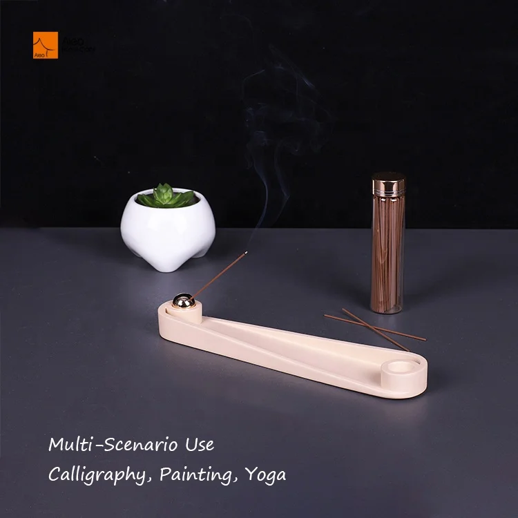 Wholesale Custom Nordic Colorful Ceramic Incense Burner Incense Stick Holder With Incense Stick