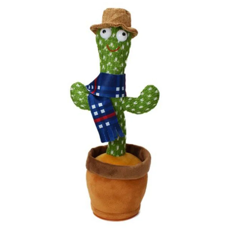 Dancing Cactus Singing Dancing Saxophone Plush Doll Stuffed Toy Christmas Gifts For Children