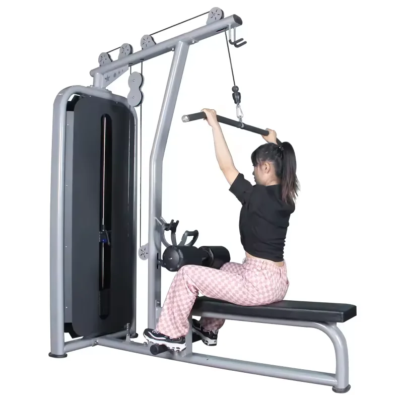 Gym Equipment Fitness Pully Exercise Machine Lat Pull Down And Low Row Machine
