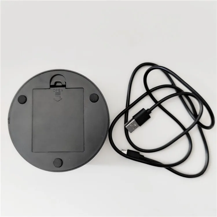 Modern Black USB Cable Remote Switch 3D Acrylic Night Light LED Lamp Base for Home Bedroom Decoration