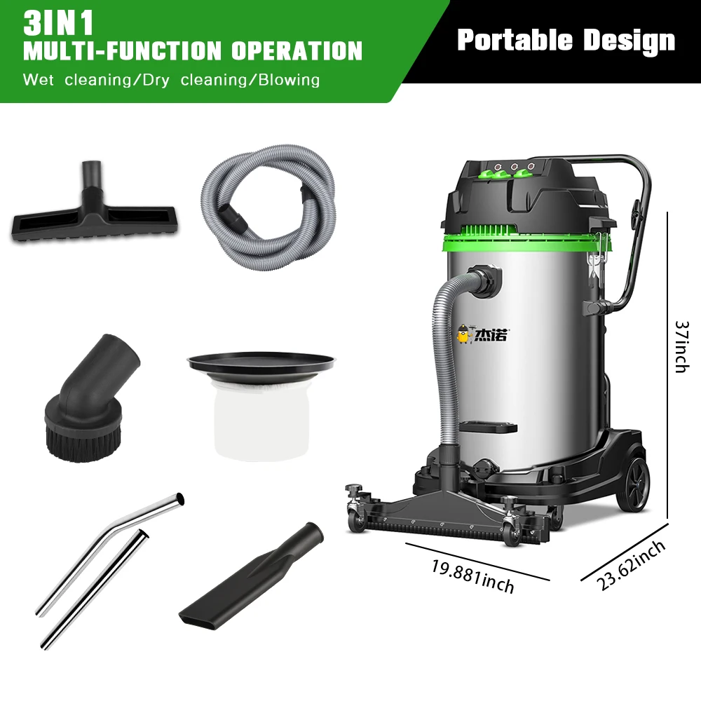 JN301T 80L Powerful 3000W Vacuum Cleaner with Hepa Filter Floor Cyclone Vacuum Cleaner Aspiradora