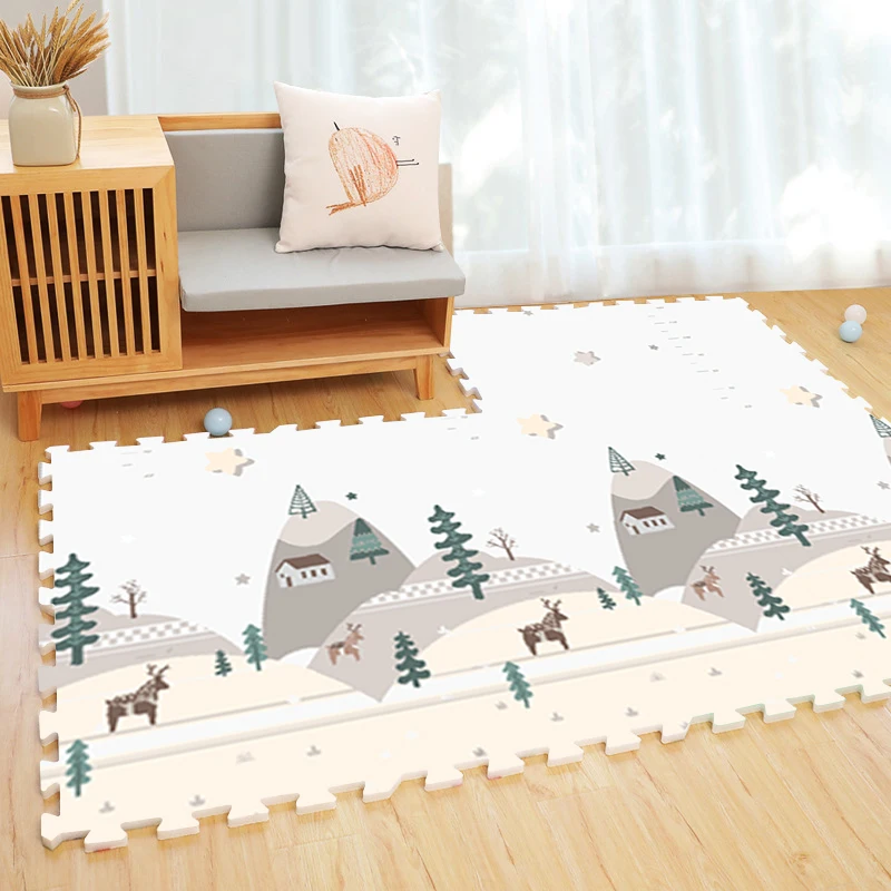 Eco friendly factory supply organic XPE children play mat puzzle
