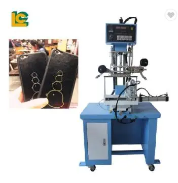 LC Brand Plane  Leather Logo Embossed Hot Foil Stamping Leather Machine For Book Cover