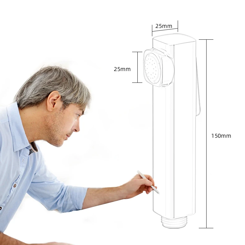 Yuyao Shattaf Manufacture ABS Chromed ON & OFF Control Toilet Bidet
