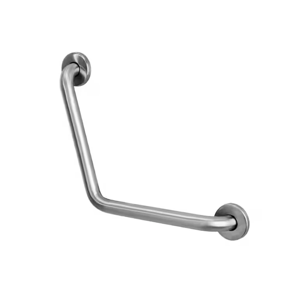 Hospital Bathroom Handrail Matte Black Safety customized Grab Bar 135 Degree Non-slip Handrail Grab Bars