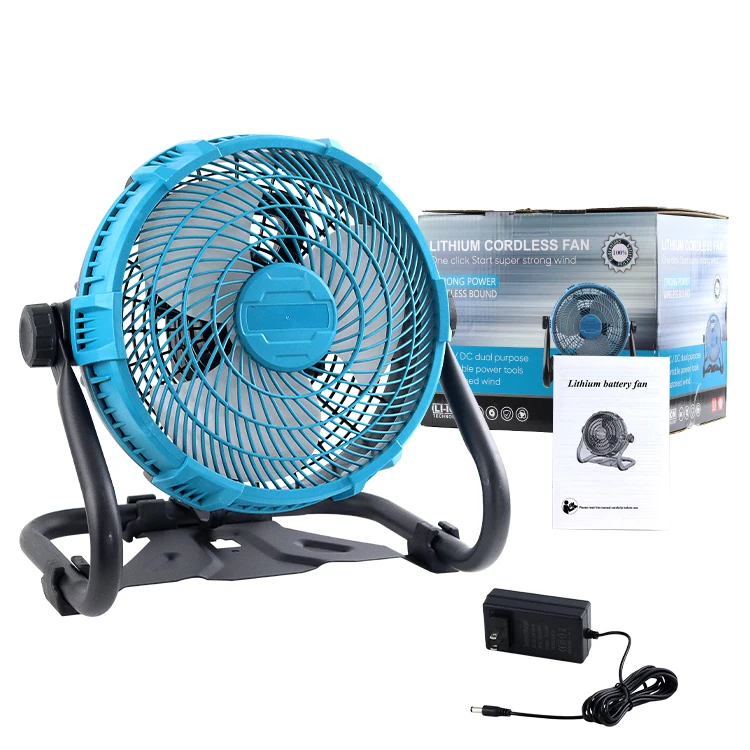 High Quality 21V lithium Battery Fan Rechargeable Mini Cordless Fan Portable Mini Electric Fan