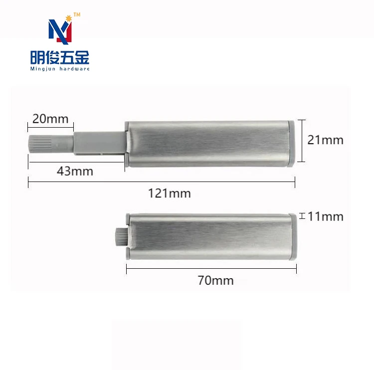 Cupboard Door Catch Magnetic Rebound Device Application Push to Open Plastic Nail Buffer Cabinet Damper